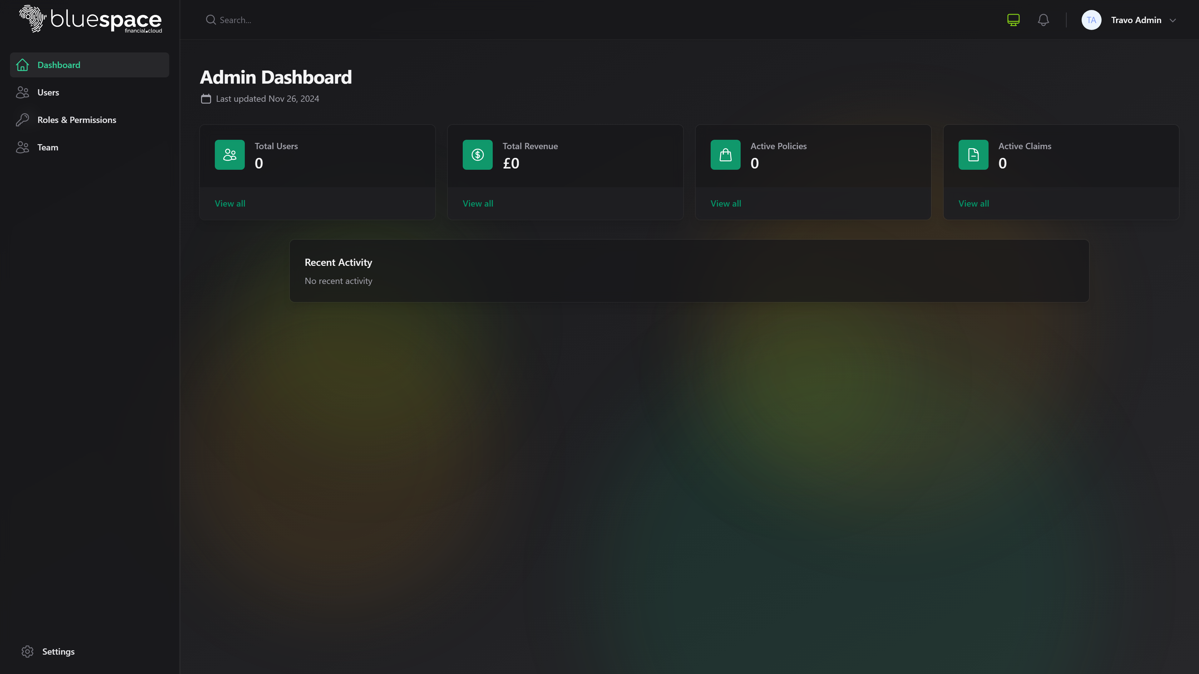 Dashboard Preview Dark